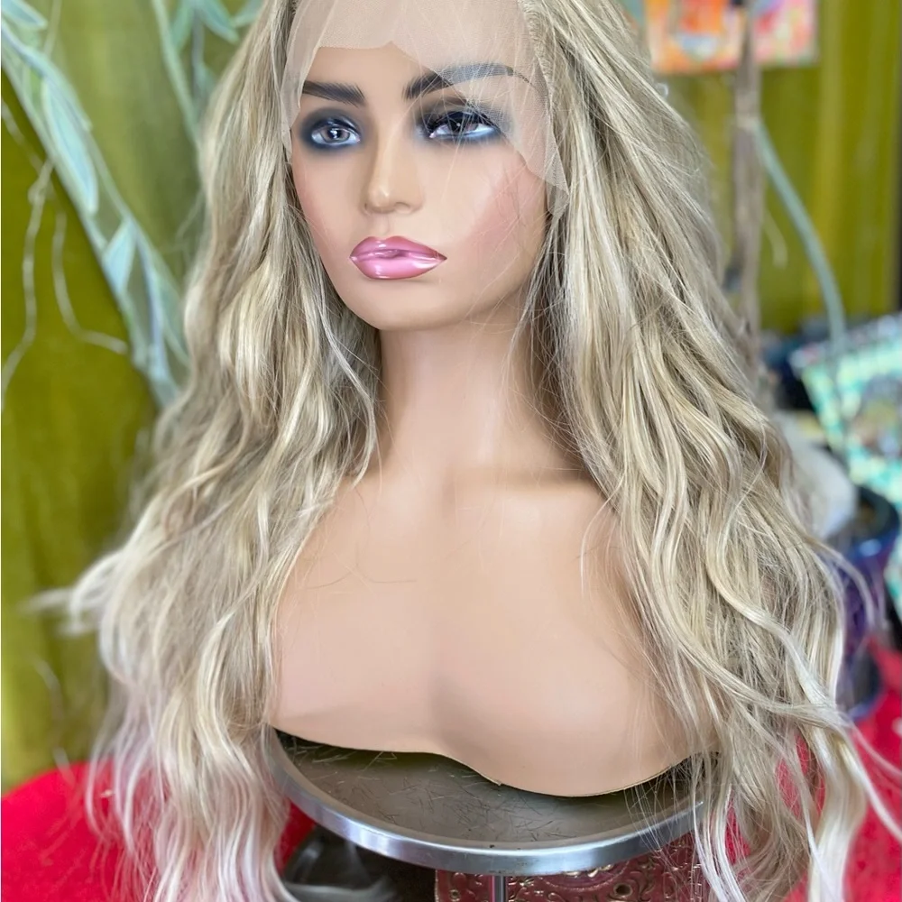 free part lace blonde wig